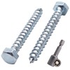 SKIR'CO (30 pcs) DIN 571 Zinc Plated Steel Hexagon Wood
