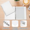 PATIKIL A5 Binder Cover 2 PCS PP 6 Ring Loose