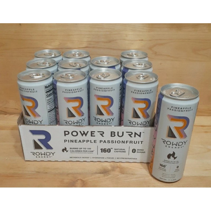 Rowdy Energy 6 CANS: Rowdy Energy Beverage PINEAPPLE PASSIONFRUIT 0