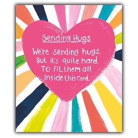 Emotional Rescue Sending Hugs Card, Thinking Of You Card, Love Card, OPEN CARD, Paper Salad, Multi, ESH004