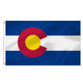LARGE Colorado Flag, 3x5Ft Colorado State Flags Banner For Indoor Outdoor Decoration of Canada Yards.Parade Or Express Mood