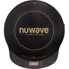 Nuwave (Renewed) Platinum Precision Induction Cooktop, Portable, Large 8” Heating Coil, 12” Shatter-Proof Ceramic Glass Surface, 94 Temp Settings 100°F-575°F, 4 Watt Settings, Remote Control Included