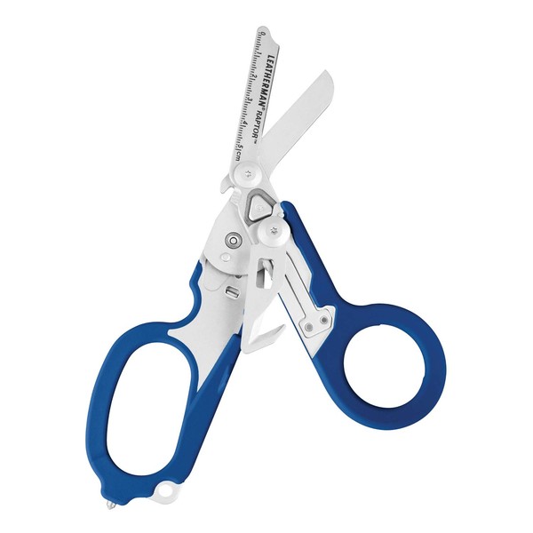LEATHERMAN Raptor Multi-Tool Scissors, Resin Holster Case, Blue with LTJ Mark