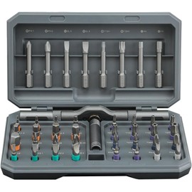 42 in 1 Magnetic Screwdriver Set, DIY Ratchet Screwdriver Set, Multi Bit Magnetic Drive Set with Detachable Ratchet Handle, Portable Compact Repair Tool Kit