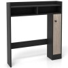 Adjustable Black Over The Toilet Storage Organizer 2 Tier Bathroom