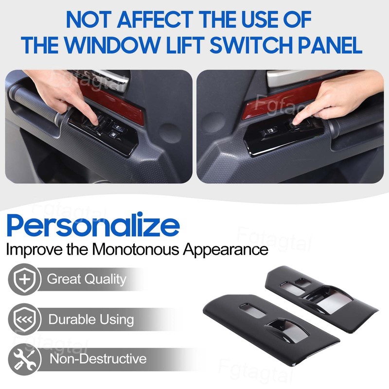 Window Lift Switch Cover Compatible with Toyot@ FJ Cruiser 2007-2021,