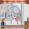 6-Inch Outdoor Thermometer for Patio. Accurate Window Thermometer for Outside