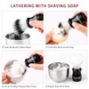 Anbbas Synthetic Badger Shaving Brush,3in1 Kit with Stainless Steel Shaving
