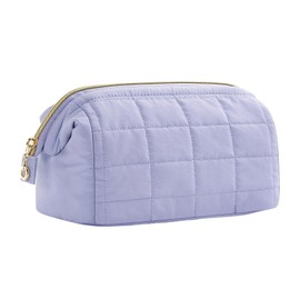 Milageto Cosmetic Bag Makeup Storage Bag Cosmetic Organizer Pouch Gifts Wash Bag Waterproof for Camping Business Trip Dating Vacation, Purple