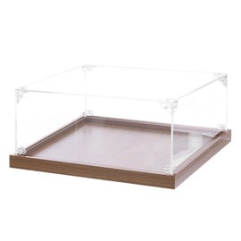 MECCANIXITY Acrylic Display Case, 10''x10''x4'' Clear Display Box Assemble Dustproof Storage Organizer Showcase for Collectibles Action Figures