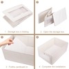 XIKAYA Wardrobe Storage Boxes - Foldable Fabric Storage Cube with
