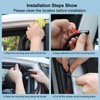 BOAOSI 52.5Ft Car Door Seal Strip for Truck Car Weather