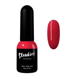 DIDIER LAB - Studios Gel Polish Red Wine - Professional Manicure Pedicure Products - Rich Pigment for Complete Nail Coverage - Flawless Shine -Suitable for Beginners - For UV Lamp - Gift for Women