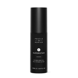 Pestle & Mortar Superstar 2% Retinoid Night Oil, Overnight Face Serum, Anti Aging, Reduces Wrinkles & Fine Lines with Vitamin E, Vitamin C and organic oil 1 Fl Oz