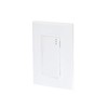 iGOTO PB511-B Apagador sencillo con placa, Color Blanco