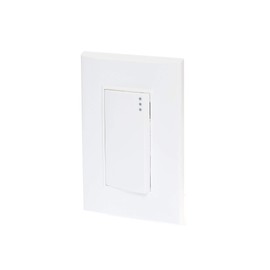 iGOTO PB511-B Apagador sencillo con placa, Color Blanco