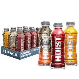 HOIST Premium Military Hydration Electrolyte Drink, Powerful IV-Level Hydration, Clinically Proven Performance Drink, Variety Pack, 16 Fl Oz (Pack of 12)