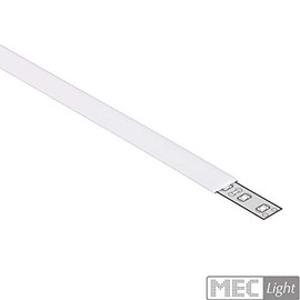 LED Profile ST10 Aluminium Silver for LED Strips Including Cover for LED Strips up to 10 mm (Silver 1 m Milky)