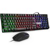 mafiti RK101 Computer Keyboard Mouse Combo Wired, RGB Backlit USB