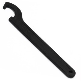 Auvotuis C Hook Spanner Wrench, Black Adjustment Tool Carbon Steel for 34-36mm Round Nut Collet Chuck