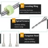 TA-VIGOR 10Pcs Micro Drill Bit 1.1mm, Green PCB Drill Bits