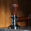 KNODOS 51mm Tamper Tool Espresso Rosewood Spring Loaded 30LB Calibrated