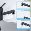 HANLIAN Single Handle Pull Out Bathroom Vessel Sink Faucet with