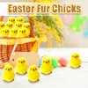 Baaxxango 12 Pcs Easter Fluffy Chicks,3.4 Inch Yellow Soft Plush