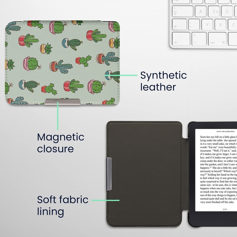 kwmobile Flip Case Compatible with Tolino Shine 3 Case -