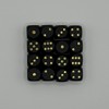 CRAFT CROWN Black Dice, Gold Letters, 16 Pieces, 0.5 inches
