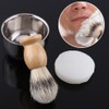Men New Black Shaving Tool Stand Holder Nylon Hair Brush