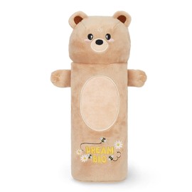 LEGAMI - Super Soft Teddy Bear Pencil Case, Soft Pencil Case, Colouring Cardboard, 100% Polyester, Super Soft Pencil Case