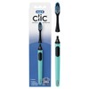 Oral-B Clic Manual Toothbrush, Teal, with Replaceable Brush Head -