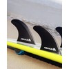 Abahub Surfboard Thruster Fins Set, Compatible with FCS Style Fin