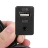 3.5mm AUX Extension Cable Adapter Flush Mount USB Port Headphone