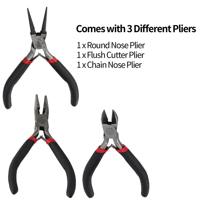 Jewelry Making Tools Pliers Earring Hook Ribbon Buckle Measuring Ruler
