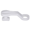 Curtain Glider Hooks White Plastic Curtain Hook, Pack of 50