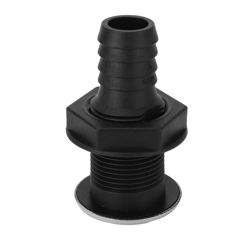 25mm Thru Hull Fitting Nylon Impact Resistance Leakproof Long Lasting