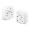 BN-LINK Multi Plug Outlet Extender 2 Pack, 3 Wall Outlets