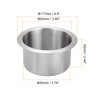 uxcell 201 Stainless Steel Drop-in Cup, 2.44" x 4.6" Drink