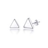 Philip Jones Sterling Silver Triangle Earrings