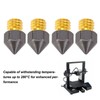 4 Pcs 3D Printer Nozzles Three Hole High Flow Fast