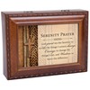 God Grant Me The Serenity Woodgrain Keepsake Music Box Plays