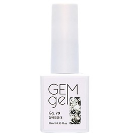 iBit Nail Art Gem Gel Color Gel Nail, 79 Silver Bar, 10ml, 1 Piece / 아이빛 네일아트 젬젤 컬러 젤네일, 79실버모음대, 10ml, 1개