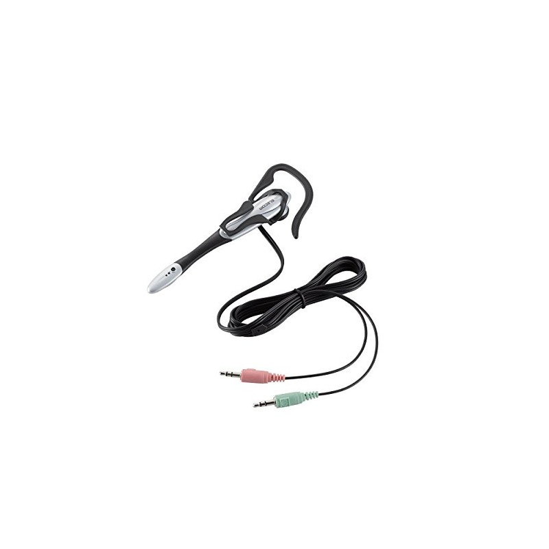 エレコム ヘッドセット マイク 片耳 イヤフック 1.8m HS-EP13SV