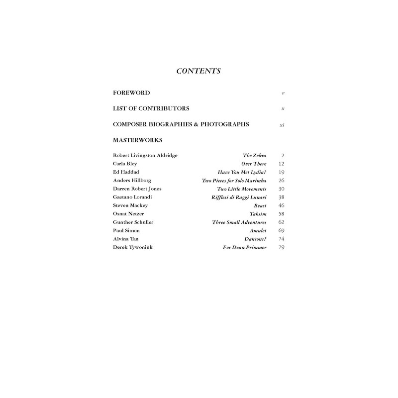 Intermediate Masterworks for Marimba (Edition Peters, 1)