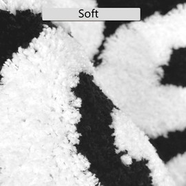 PASUXI You Look Good Bath Mat Cute Bath Rug for Bathroom Non-Slip Funky Rug for Bedroom Soft and Stylish Bathroom Mats (Black and White, 28.7" x 36.6")