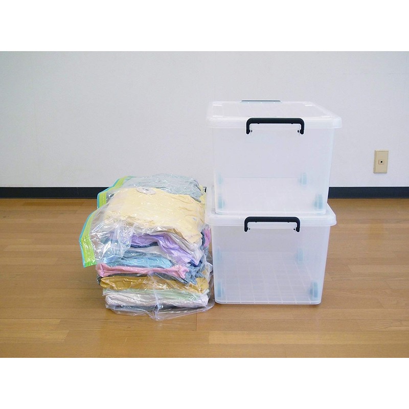 Towa Sangyo Compression Bag, Clear, M, MVG, Clothing, Compression Pack,