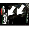 Aronson Extra Strength Magnets White Arrow Perfect for Teachers 2pk