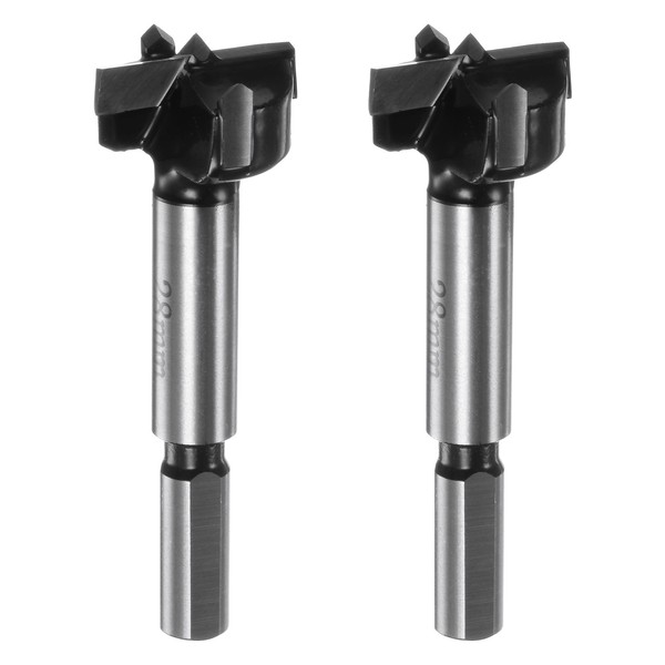 HARFINGTON 2pcs Forstner Drill Bit 28mm (1-3/32") K30/C1 Tungsten Carbide